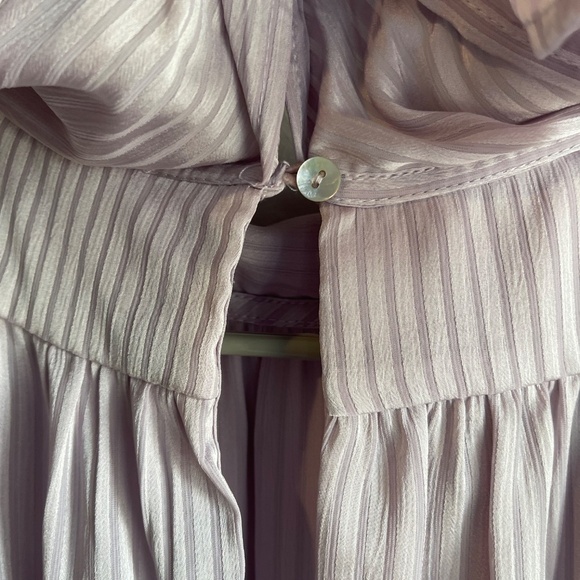 ENTRO Knee-Length Mock Neck Lavender Dress - Large - NWT - Picture 8 of 11